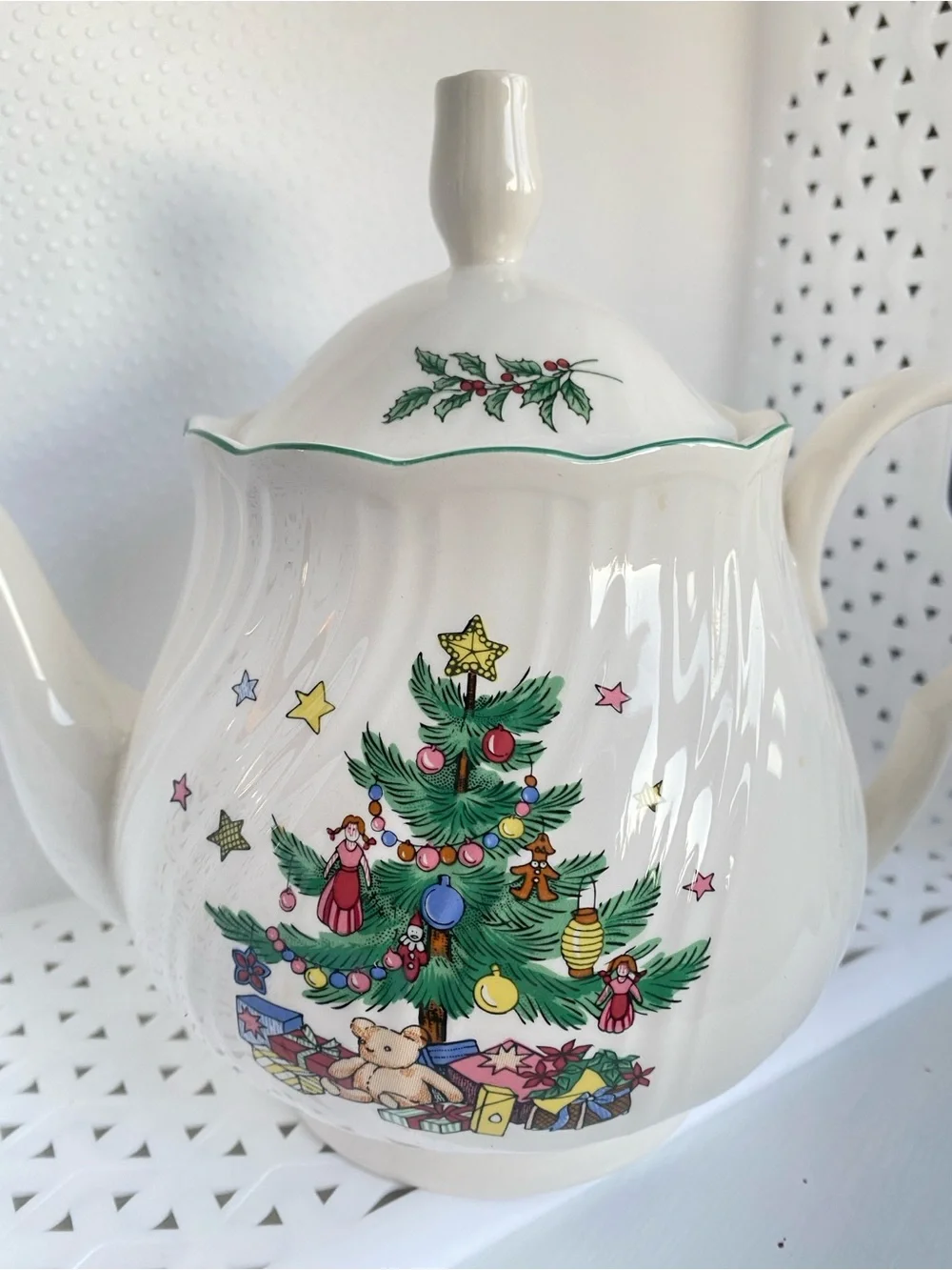 1940 Nikko Japan Collection Holiday Vintage XL Tea Pot NEW